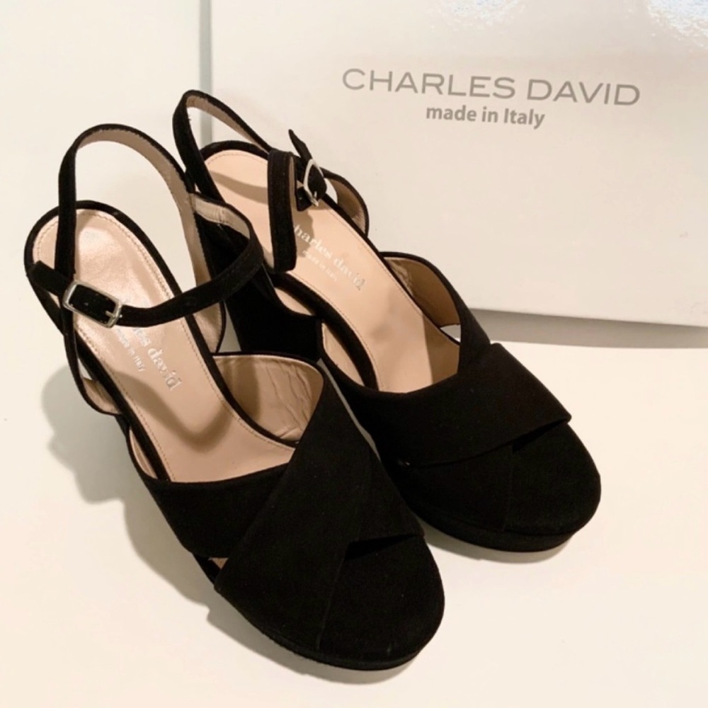 Charles David Rima Black Platform Heels - Picture 3 of 3